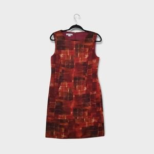 Pendleton Red and Brown Sleeveless Dress
